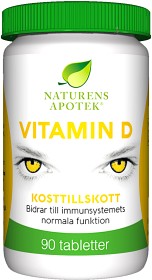 Bild på Naturens Apotek Vitamin-D 90 tabletter