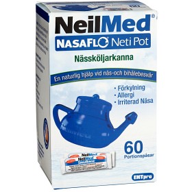 Bild på NeilMed NasaFlo nässköljarkanna med 60 saltpåsar