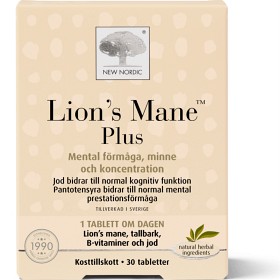 Bild på New Nordic Lion´s Mane 30 tabletter
