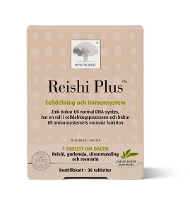 Bild på New Nordic Reishi Plus 30 tabletter