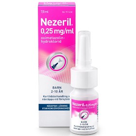 Bild på Nezeril, nässpray, lösning 0,25 mg/ml 7,5 ml