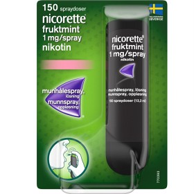 Bild på Nicorette Fruktmint, munhålespray, lösning 1 mg/spray 150 dos(er)
