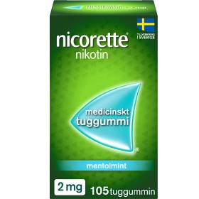 Bild på Nicorette Mentolmint, medicinskt tuggummi 2 mg 105 st