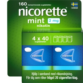 Bild på Nicorette Mint Sugtablett 2 mg 160 st
