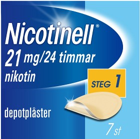 Bild på Nicotinell, depotplåster 21 mg/24 timmar 7 st
