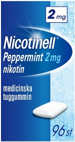 Bild på Nicotinell Peppermint, medicinskt tuggummi 2 mg 96 st