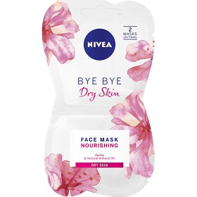 Bild på NIVEA Ansiktsmask Byebye Dry Skin Nourishing Face Mask 2 x 7,5 ml