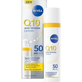 Bild på NIVEA Dagkräm Q10 Anti-Wrinkle Expert Daily UV Fluid SPF50, 40 ml