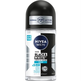 Bild på Nivea MEN Antiperspirant Deo Black & White Fresh Roll On 50 ml