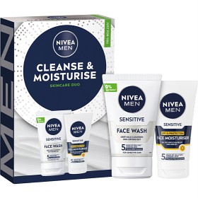 Bild på NIVEA MEN Presentbox Cleanse & Moisturise Giftpack 175 ml