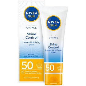 Bild på NIVEA SUN Solkräm ansikte UV Face Shine Control Cream SPF50, 50 ml