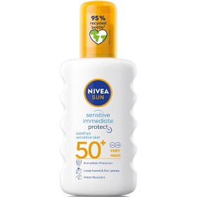 Bild på NIVEA SUN Solskydd Sensitive Immediate Protect Soothing Spray SPF50+ 200 ml