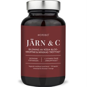 Bild på Nordbo Järn & C-vitamin 90 kapslar