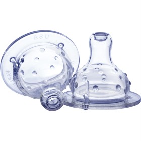Bild på Nûby Nipple Patented Soft Silicone Anti-Colic Vari-Flo Wide Neck 4m+
