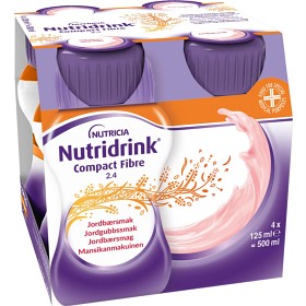 Bild på Nutridrink Compact Fiber Jordgubbsmak, 4 x 125 ml
