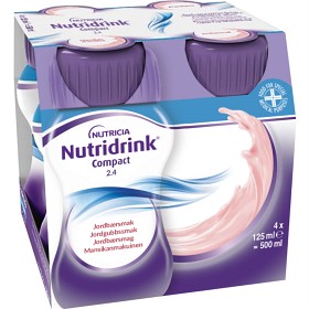 Bild på Nutridrink Compact Jordgubbsmak 4 x 125 ml