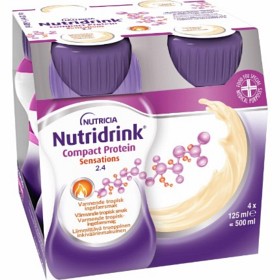 Bild på Nutridrink Compact Protein Sensations, värmande tropisk ingefärssmak 4 x 125 ml