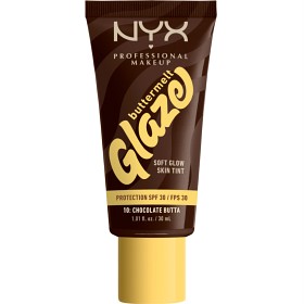 Bild på NYX Professional Makeup Buttermelt Glaze Skin Tint SPF30 foundation 10 Chocolate Butta 30 ml