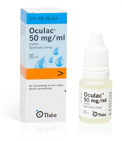 Bild på Oculac, ögondroppar, lösning 50 mg/ml 10 ml
