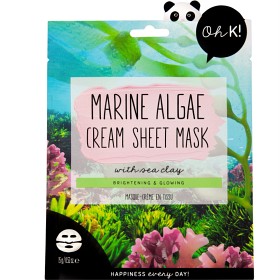 Bild på Oh K! Marine Algae and Sea Clay Cream Sheet Mask 15 g