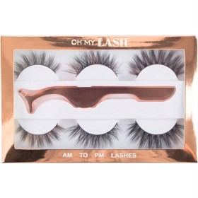 Bild på Oh My Lash Faux Mink Strip AM to PM Set, 3 par med applikator