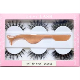 Bild på Oh My Lash Faux Mink Strip Day to Night Set, 3 par med applikator