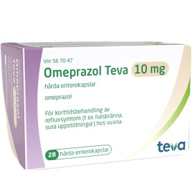Bild på Omeprazol Teva, enterokapsel, hård 10 mg 28 st