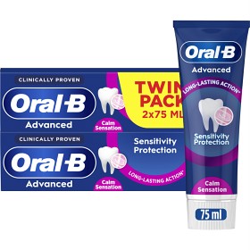 Bild på Oral-B Advanced Sensitivity Protection Calm Sensation tandkräm 2 x 75 ml