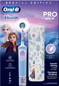 Bild på Oral-B Pro Kids Frozen eltandborste 3+ år med resefodral