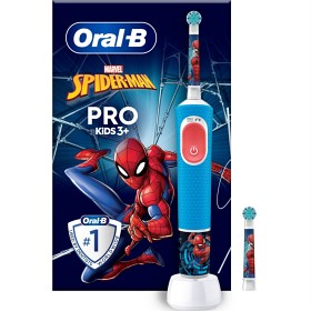 Bild på Oral-B Pro Kids Spider-Man eltandborste, 2 tandborsthuvuden 3+ år