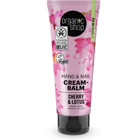 Bild på Organic Shop Hand- & nagelkräm Körsbär & Lotus 75 ml