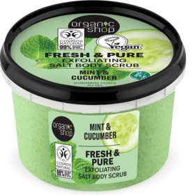 Bild på Organic Shop Kroppsskrubb Salt Mint & Gurka 250 ml
