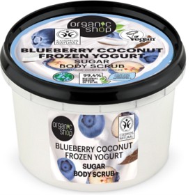 Bild på Organic Shop Kroppsskrubb Socker Blåbär & Kokos 250 ml