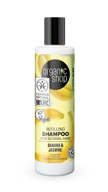 Bild på Organic Shop Shampoo Normal Hair Banana & Jasmine 280 ml