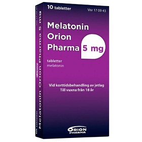 Bild på Melatonin Orion Pharma 5 mg 10 tabletter