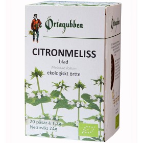 Bild på Örtagubben Citronmeliss örtte 20 tepåsar
