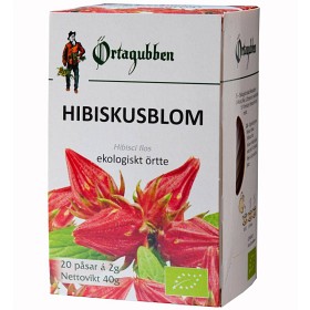 Bild på Örtagubben Hibiskusblom örtte 20 tepåsar