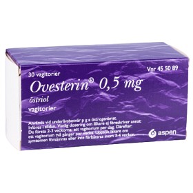 Bild på Ovesterin vagitorium 0,5 mg 30 st