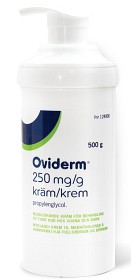 Bild på Oviderm kräm 250 mg/g 500 g