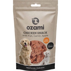 Bild på Ozami Chicken Snack Fish Carrot Apple 100 g