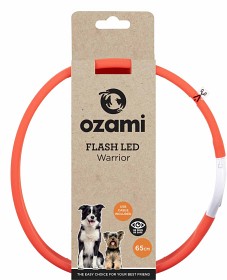 Bild på Ozami hundhalsband Flash Warrior LED Röd 65 cm