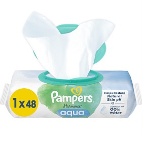 Bild på Pampers Harmonie Aqua våtservetter 48 st