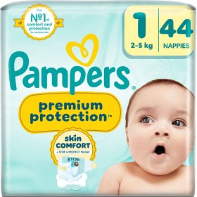 Bild på Pampers Premium Protection, storlek 1 (2kg-5kg) 44 blöjor