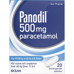 Bild på Panodil, filmdragerad tablett 500 mg 20 st