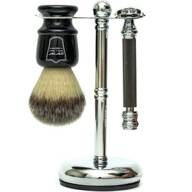 Bild på Parker Shaving 3 Piece Black Brush 76R Chrome Stand