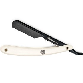 Bild på Parker Shaving PTWBA White ABS Handle Push Type Black Blade Holder Barber/Straight Razor
