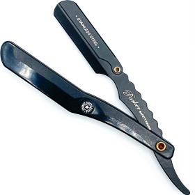 Bild på Parker Shaving SRBBA Black ABS Handle Clip Type Black Blade Holder Barber/Straight Razor