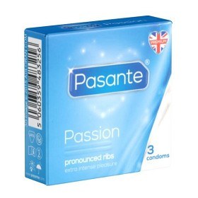 Bild på Pasante kondom Passion Ribbed 3-pack