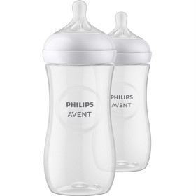 Bild på Philips Avent nappflaska Natural Response, 2 flaskor, 330 ml, 3m+