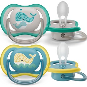 Bild på Philips Avent Ultra Air napp 18m+, 2-pack, Grå/Blå